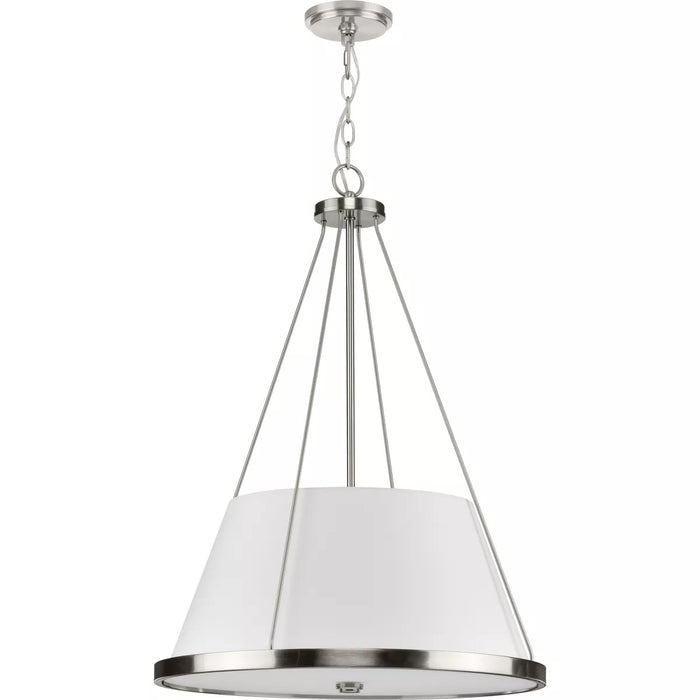 Progress Lighting 94500357009 Saffert 3 Light 60W Pendant Medium Base Brushed Nickel (P500357-009)