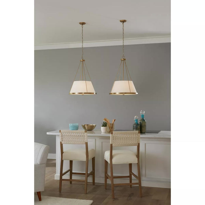 Progress Lighting 94500357163 Saffert 3 Light 60W Pendant Medium Base Vintage Brass (P500357-163)
