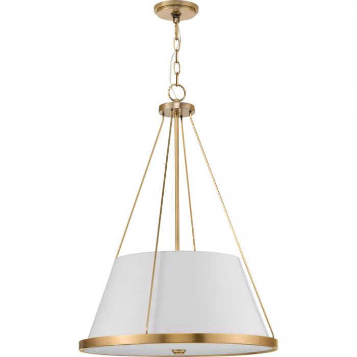 Progress Lighting 94500357163 Saffert 3 Light 60W Pendant Medium Base Vintage Brass (P500357-163)