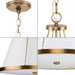 Progress Lighting 94500357163 Saffert 3 Light 60W Pendant Medium Base Vintage Brass (P500357-163)