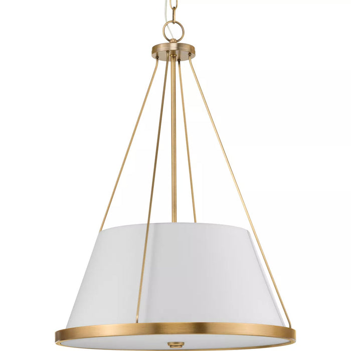 Progress Lighting 94500357163 Saffert 3 Light 60W Pendant Medium Base Vintage Brass (P500357-163)