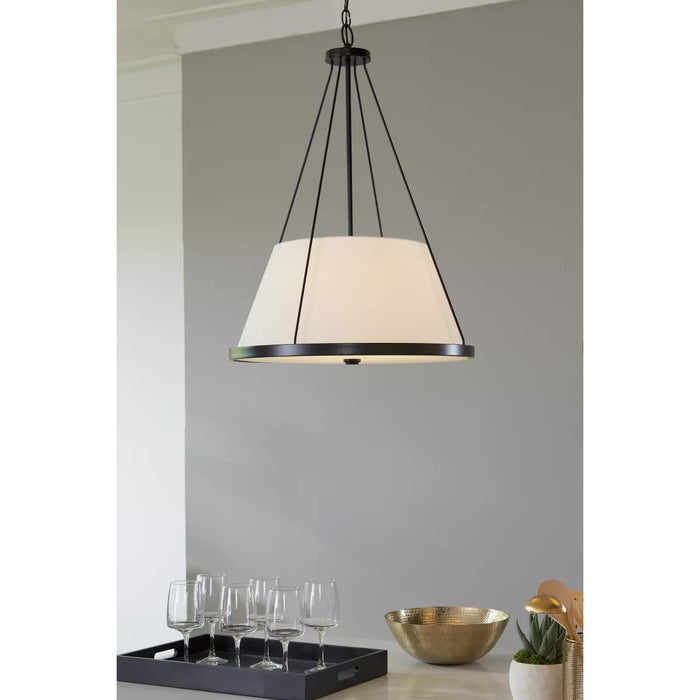 Progress Lighting 9450035731M Saffert 3 Light 60W Pendant Medium Base Matte Black (P500357-31M)