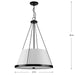 Progress Lighting 9450035731M Saffert 3 Light 60W Pendant Medium Base Matte Black (P500357-31M)