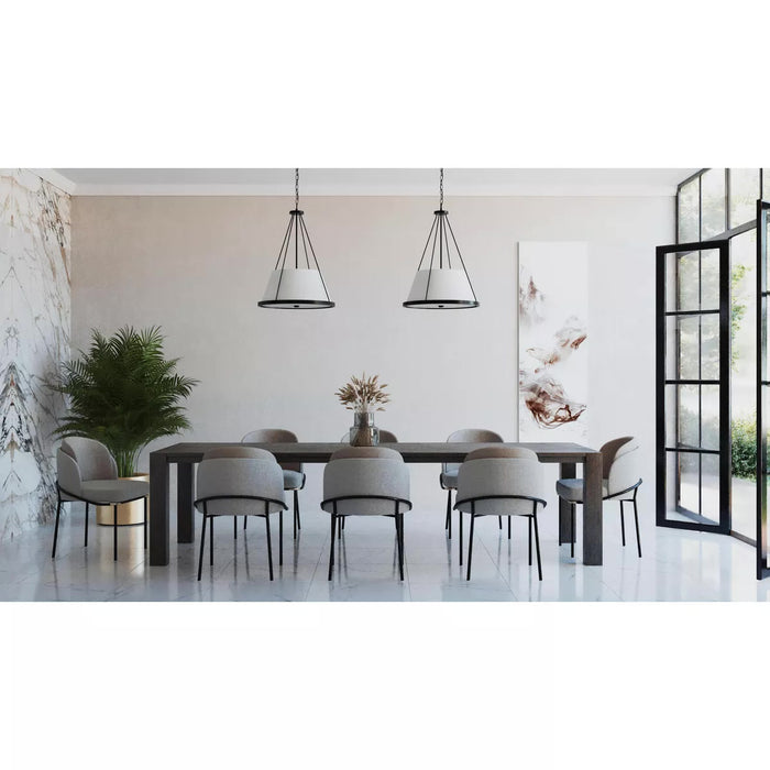 Progress Lighting 9450035731M Saffert 3 Light 60W Pendant Medium Base Matte Black (P500357-31M)