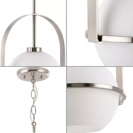Progress Lighting 94500358009 Delayne 1 Light 100W Pendant Medium Base Brushed Nickel (P500358-009)
