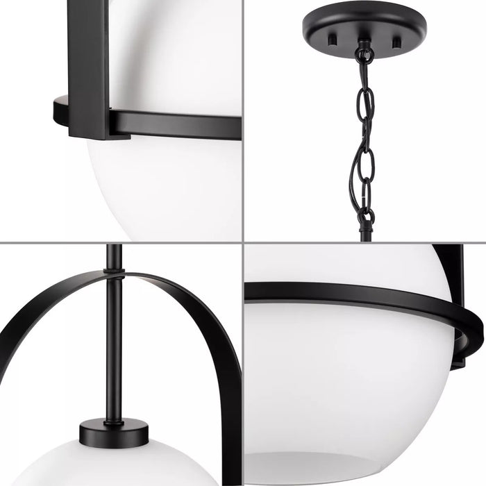 Progress Lighting 9450035831M Delayne 1 Light 100W Pendant Medium Base Matte Black (P500358-31M)
