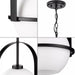 Progress Lighting 9450035831M Delayne 1 Light 100W Pendant Medium Base Matte Black (P500358-31M)