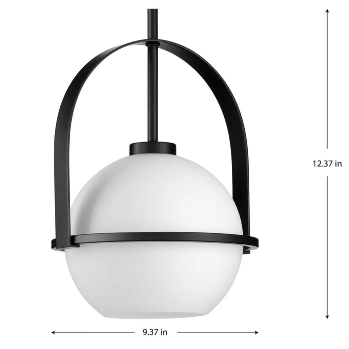 Progress Lighting 9450035831M Delayne 1 Light 100W Pendant Medium Base Matte Black (P500358-31M)