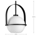 Progress Lighting 9450035831M Delayne 1 Light 100W Pendant Medium Base Matte Black (P500358-31M)