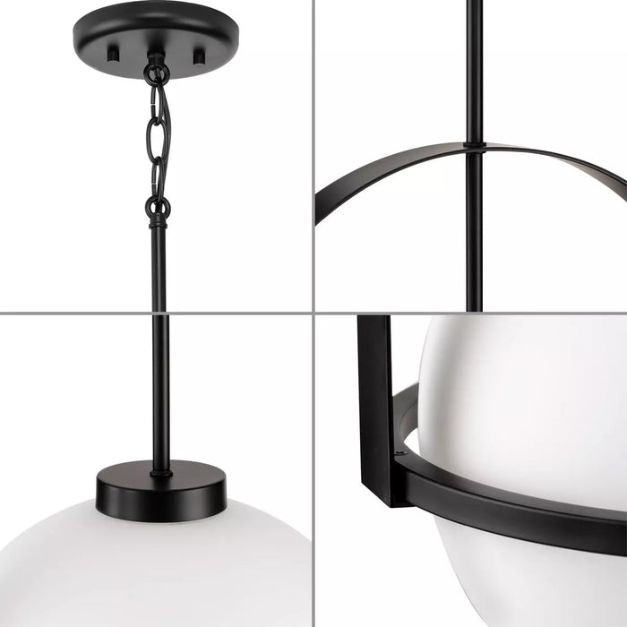 Progress Lighting 9450035931M Delayne 1 Light 100W Pendant Medium Base Matte Black (P500359-31M)