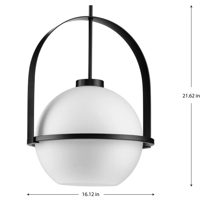 Progress Lighting 9450035931M Delayne 1 Light 100W Pendant Medium Base Matte Black (P500359-31M)