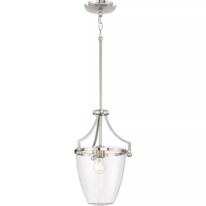 Progress Lighting 94500360009 Parkhurst 1 Light 60W Mini-Pendant Medium Base Brushed Nickel (P500360-009)