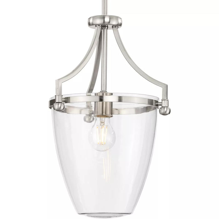 Progress Lighting 94500360009 Parkhurst 1 Light 60W Mini-Pendant Medium Base Brushed Nickel (P500360-009)