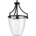 Progress Lighting 9450036031M Parkhurst 1 Light 60W Mini-Pendant Medium Base Matte Black (P500360-31M)