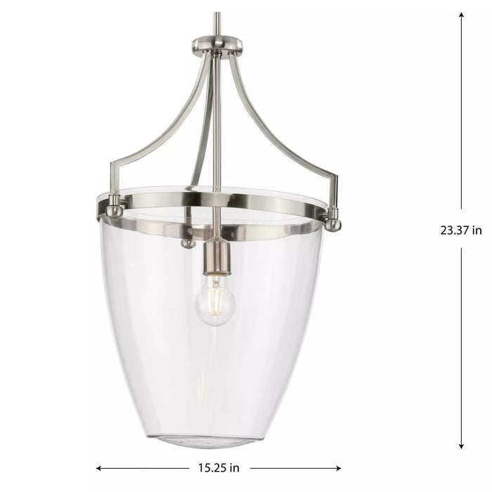 Progress Lighting 94500361009 Parkhurst 1 Light 60W Pendant Medium Base Brushed Nickel (P500361-009)