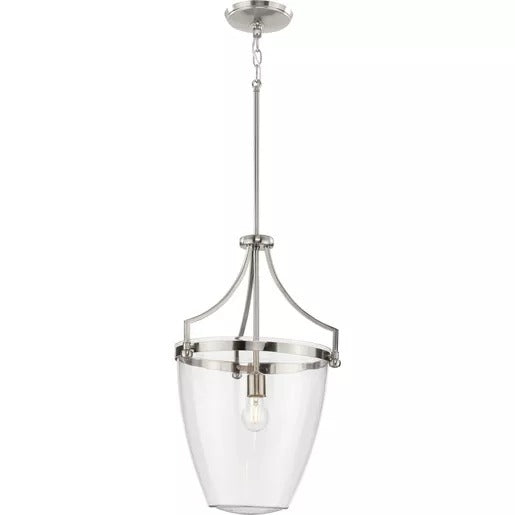 Progress Lighting 94500361009 Parkhurst 1 Light 60W Pendant Medium Base Brushed Nickel (P500361-009)