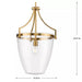 Progress Lighting 94500361109 Parkhurst 1 Light 60W Pendant Medium Base Brushed Bronze (P500361-109)