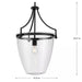 Progress Lighting 9450036131M Parkhurst 1 Light 60W Pendant Medium Base Matte Black (P500361-31M)