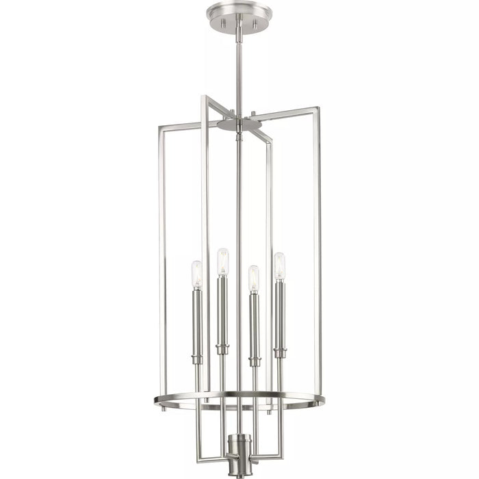 Progress Lighting 94500363009 Elara 4 Light 60W Hall And Foyer Light Candelabra Base Brushed Nickel (P500363-009)