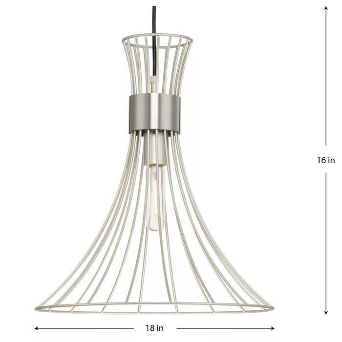 Progress Lighting 94500365186 Lorin 1 Light 60W Pendant Medium Base Burnished Nickel (P500365-186)
