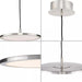 Progress Lighting 9450036600930 Everlume LED 1 Light 20W LED Pendant Brushed Nickel (P500366-009-30)