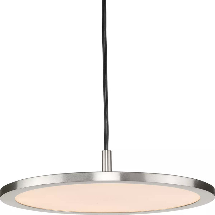 Progress Lighting 9450036600930 Everlume LED 1 Light 20W LED Pendant Brushed Nickel (P500366-009-30)