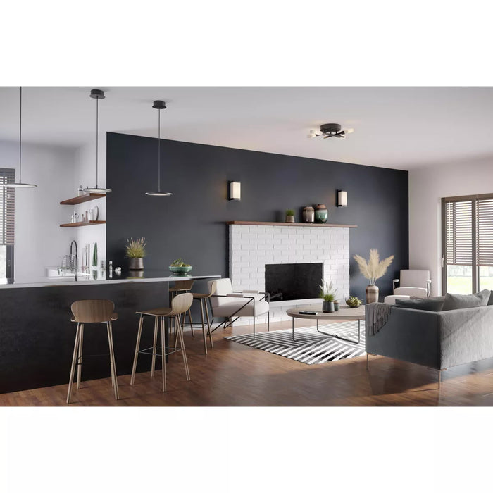 Progress Lighting 9450036631M30 Everlume LED 1 Light 20W LED Pendant Matte Black (P500366-31M-30)