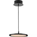 Progress Lighting 9450036631M30 Everlume LED 1 Light 20W LED Pendant Matte Black (P500366-31M-30)