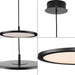 Progress Lighting 9450036631M30 Everlume LED 1 Light 20W LED Pendant Matte Black (P500366-31M-30)
