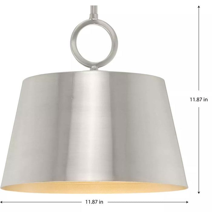Progress Lighting 94500367009 Parkhurst 60W Pendant Medium Base Brushed Nickel (P500367-009)