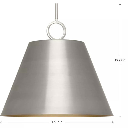 Progress Lighting 94500368009 Parkhurst 3 Light 60W Pendant Medium Base Brushed Nickel (P500368-009)