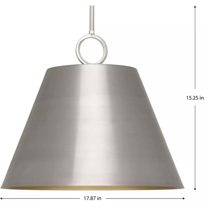 Progress Lighting 94500368009 Parkhurst 3 Light 60W Pendant Medium Base Brushed Nickel (P500368-009)