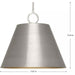 Progress Lighting 94500368009 Parkhurst 3 Light 60W Pendant Medium Base Brushed Nickel (P500368-009)