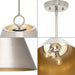 Progress Lighting 94500368009 Parkhurst 3 Light 60W Pendant Medium Base Brushed Nickel (P500368-009)