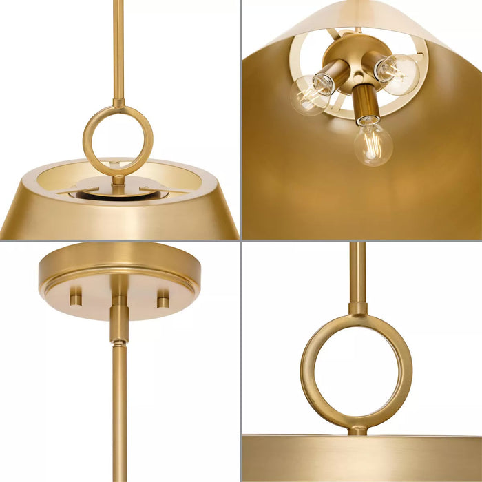 Progress Lighting 94500368109 Parkhurst 3 Light 60W Pendant Medium Base Brushed Bronze (P500368-109)