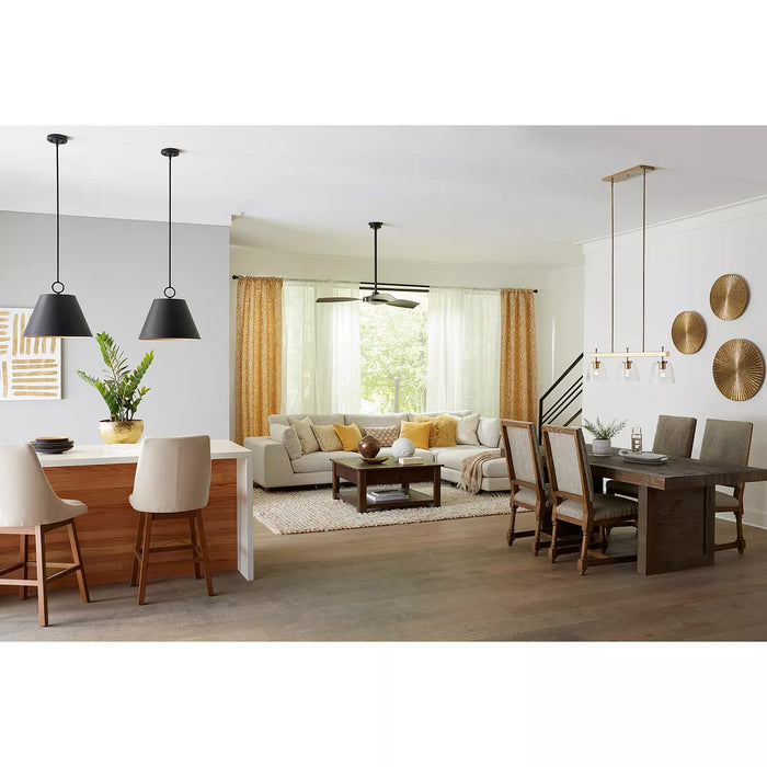 Progress Lighting 9450036831M Parkhurst 3 Light 60W Pendant Medium Base Matte Black (P500368-31M)