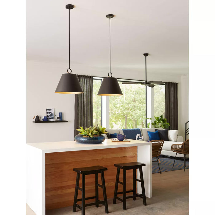 Progress Lighting 9450036831M Parkhurst 3 Light 60W Pendant Medium Base Matte Black (P500368-31M)