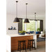 Progress Lighting 9450036831M Parkhurst 3 Light 60W Pendant Medium Base Matte Black (P500368-31M)