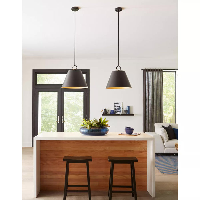 Progress Lighting 9450036831M Parkhurst 3 Light 60W Pendant Medium Base Matte Black (P500368-31M)