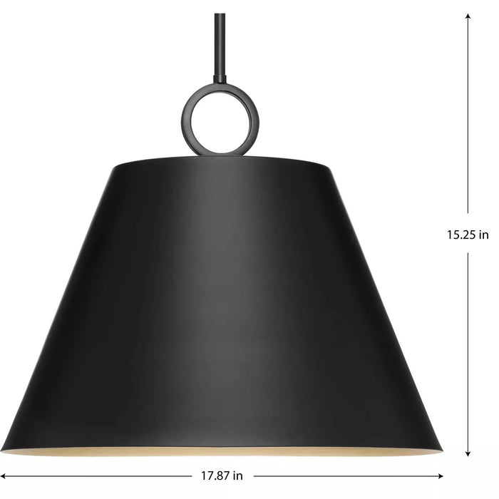 Progress Lighting 9450036831M Parkhurst 3 Light 60W Pendant Medium Base Matte Black (P500368-31M)