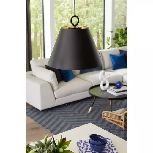 Progress Lighting 9450036831M Parkhurst 3 Light 60W Pendant Medium Base Matte Black (P500368-31M)