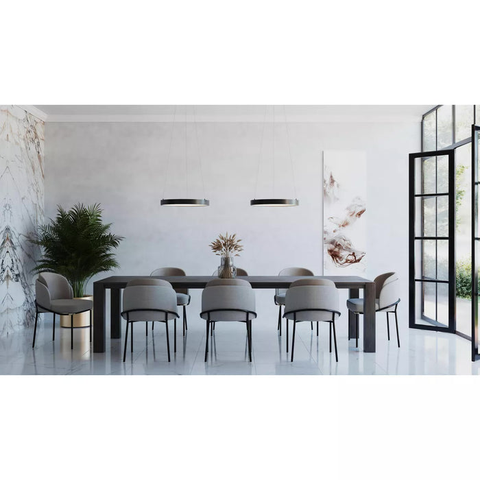 Progress Lighting 9450036931M30 Inverse 1 Light 25W LED Pendant Matte Black (P500369-31M-30)