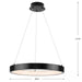 Progress Lighting 9450036931M30 Inverse 1 Light 25W LED Pendant Matte Black (P500369-31M-30)