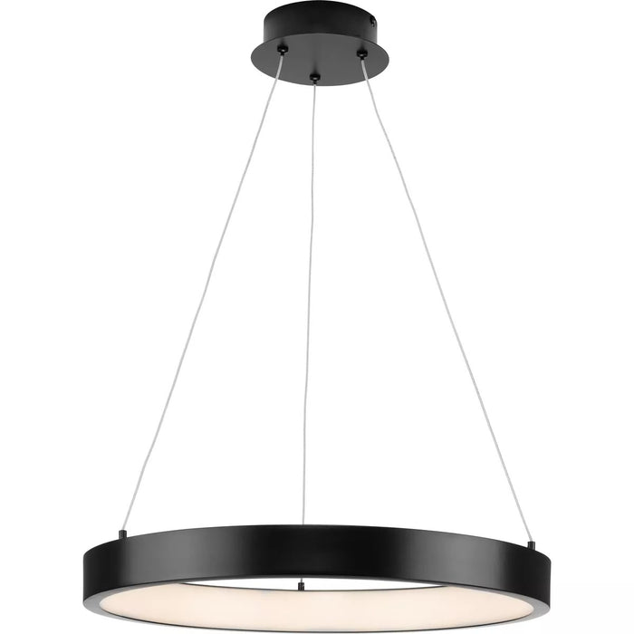 Progress Lighting 9450036931M30 Inverse 1 Light 25W LED Pendant Matte Black (P500369-31M-30)