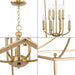 Progress Lighting 94500371109 Parkhurst 8 Light 60W Hall And Foyer Light Candelabra Base Brushed Bronze (P500371-109)