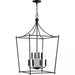 Progress Lighting 9450037131M Parkhurst 8 Light 60W Hall And Foyer Light Candelabra Base Matte Black (P500371-31M)
