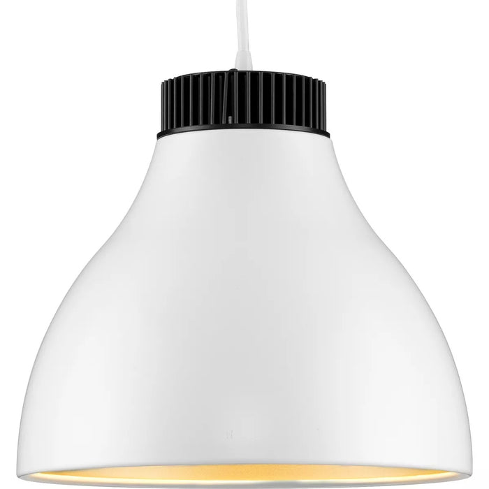 Progress Lighting 9450037202830 Radian LED 1 Light 15W LED Pendant Satin White (P500372-028-30)