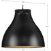 Progress Lighting 9450037331M30 Radian LED 1 Light 20W LED Pendant Matte Black (P500373-31M-30)