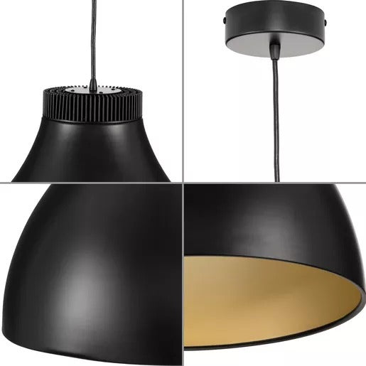 Progress Lighting 9450037331M30 Radian LED 1 Light 20W LED Pendant Matte Black (P500373-31M-30)