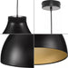 Progress Lighting 9450037331M30 Radian LED 1 Light 20W LED Pendant Matte Black (P500373-31M-30)